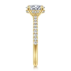Gabriel & Co. Broderick - 14K Yellow Gold Oval Diamond Engagement Ring