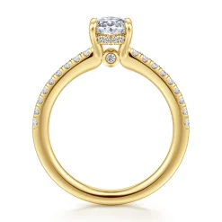 Gabriel & Co. Broderick - 14K Yellow Gold Oval Diamond Engagement Ring