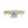 Sale Gabriel & Co. Broderick - 14K Yellow Gold Round Diamond Engagement Ring