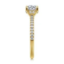 Sale Gabriel & Co. Broderick - 14K Yellow Gold Round Diamond Engagement Ring