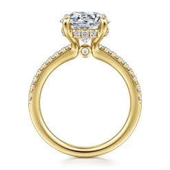 Gabriel & Co. Broderick - 14K Yellow Gold Round Diamond Engagement Ring