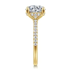Gabriel & Co. Broderick - 14K Yellow Gold Round Diamond Engagement Ring
