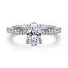 Online Gabriel & Co. Broderick - Platinum Oval Diamond Engagement Ring