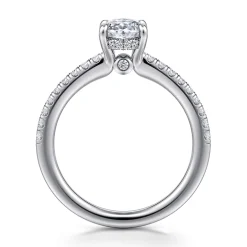 Online Gabriel & Co. Broderick - Platinum Oval Diamond Engagement Ring