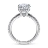 Clearance Gabriel & Co. Broderick - Platinum Oval Diamond Engagement Ring