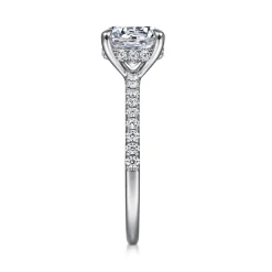 Online Gabriel & Co. Broderick - Platinum Round Diamond Engagement Ring