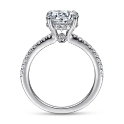 Online Gabriel & Co. Broderick - Platinum Round Diamond Engagement Ring