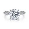 Online Gabriel & Co. Broderick - Platinum Round Diamond Engagement Ring