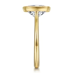 Hot Gabriel & Co. Brooke - 14K Yellow Gold Elongated Cushion Bezel Set Solitaire Diamond Engagement Ring