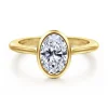 Online Gabriel & Co. Brooke - 14K Yellow Gold Oval Cut Bezel Set Solitaire Diamond Engagement Ring