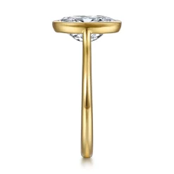 Online Gabriel & Co. Brooke - 14K Yellow Gold Oval Cut Bezel Set Solitaire Diamond Engagement Ring