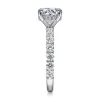 Outlet Gabriel & Co. Brosnan - 14K White Gold Round Diamond Engagement Ring