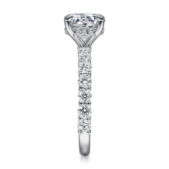 Online Gabriel & Co. Brosnan - Platinum Round Diamond Engagement Ring