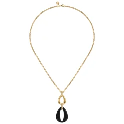 Gabriel & Co. Bujukan Bold - 14K Yellow Gold Bujukan Black Onyx Pendant Necklace