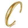 Discount Gabriel & Co. Bujukan Bold - 14K Yellow Plain Gold Graduating Cuff Bracelet