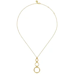 Best Gabriel & Co. Bujukan Clover - 14K Yellow Gold Bujukan Link Chain Drop Necklace
