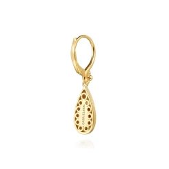 Hot Gabriel & Co. Bujukan Clover - 14K Yellow Gold Drop Earrings-Bujukan