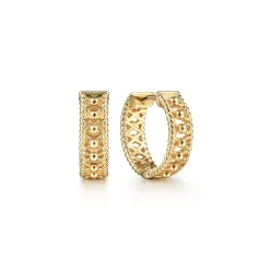 Best Gabriel & Co. Bujukan 14K Yellow Gold 13mm Huggie Earrings