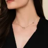 Outlet Gabriel & Co. Bujukan Link - 14K Yellow Plain Gold Bujukan Link Chain Station Necklace