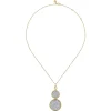 Discount Gabriel & Co. Bujukan Pave - 14K White Yellow Gold Bujukan and Diamond Pendant Drop Necklace