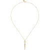 Outlet Gabriel & Co. Bujukan Punk - 14K Yellow Gold Bujukan Link and Diamond Bullet Drop Necklace