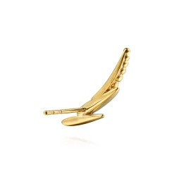 Sale Gabriel & Co. Bujukan Punk - 14K Yellow Gold Bujukan and Diamond Ear Climber Earrings