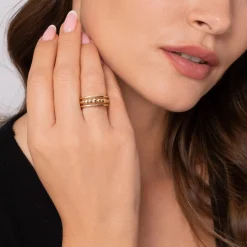 Sale Gabriel & Co. Bujukan Punk - 14K Yellow Gold Bujukan Bullet Wide Band Ring