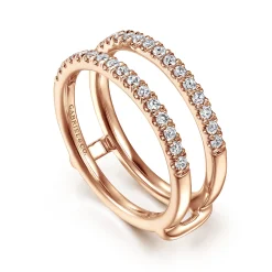 Gabriel & Co. Cait - 14K Rose Gold Diamond Ring Enhancer - 0.4 ct