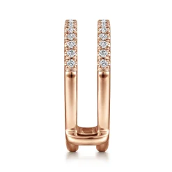 Gabriel & Co. Cait - 14K Rose Gold Diamond Ring Enhancer - 0.4 ct