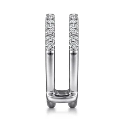 New Gabriel & Co. Cait - 14K White Gold Diamond Ring Enhancer - 0.4 ct