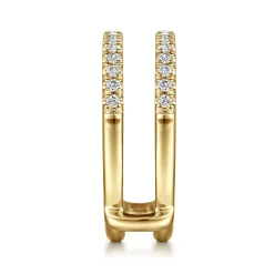 Discount Gabriel & Co. Cait - 14K Yellow Gold Diamond Ring Enhancer - 0.4 ct