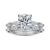 Sale Gabriel & Co. Caitte - 14K White Gold Round Double Prong Diamond Engagement Ring
