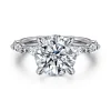 Online Gabriel & Co. Caitte - 14K White Gold Round Double Prong Diamond Engagement Ring
