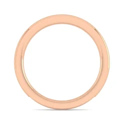 New Gabriel & Co. Calabria - 14K Rose Gold Diamond Prong Channel Diamond Anniversary Band with Milgrain - 0.35 ct