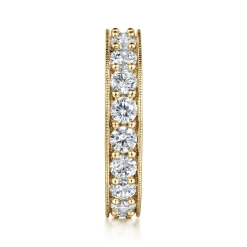 Sale Gabriel & Co. Calabria - 14k Yellow Gold Channel Prong Set Eternity Band - 2 ct