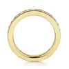 Best Gabriel & Co. Calabria - 14K Yellow Gold Channel Prong Set Diamond Eternity Band - 1 ct