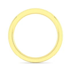 Clearance Gabriel & Co. Calabria - 14K Yellow Gold Diamond Prong Channel Diamond Anniversary Band with Milgrain - 0.35 ct