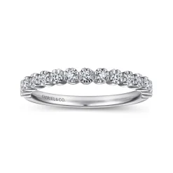 Discount Gabriel & Co. Calaise - 14K White Gold Diamond Wedding Band - 0.2 ct