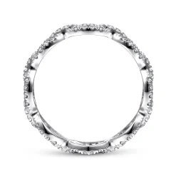 Online Gabriel & Co. Calie - 14K White Gold Diamond Eternity Band - 0.5 ct
