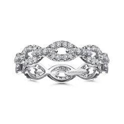 Online Gabriel & Co. Calie - 14K White Gold Diamond Eternity Band - 0.5 ct