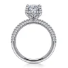 Gabriel & Co. Caly - 14K White Gold Oval Halo Diamond Engagement Ring