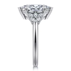 Hot Gabriel & Co. Cami - 14K White Gold Marquise Shape Diamond Engagement Ring