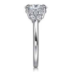 Outlet Gabriel & Co. Cami - 14K White Gold Oval Diamond Engagement Ring