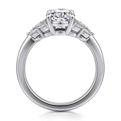 Gabriel & Co. Cami - 14K White Gold Oval Diamond Engagement Ring