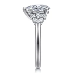 Outlet Gabriel & Co. Cami - 14K White Gold Pear Shape Diamond Engagement Ring