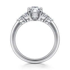 Outlet Gabriel & Co. Cami - 14K White Gold Pear Shape Diamond Engagement Ring