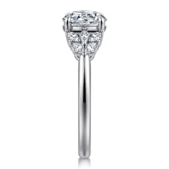 Sale Gabriel & Co. Cami - 14K White Gold Round Diamond Engagement Ring