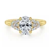 Clearance Gabriel & Co. Cami - 14K Yellow Gold Oval Diamond Engagement Ring