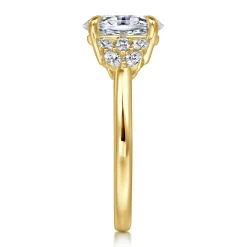 Clearance Gabriel & Co. Cami - 14K Yellow Gold Oval Diamond Engagement Ring