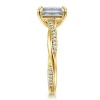 Online Gabriel & Co. Campana - 14K Yellow Gold Emerald Cut Twisted Diamond Engagement Ring
